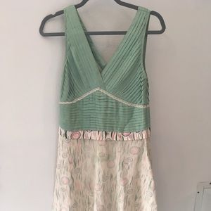 Anthropologie silk and cotton sundress size 6